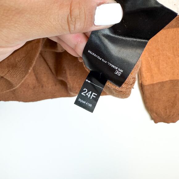 Kuhl Womens Valencia Stripe Crew Sweater Beige Brown Cotton Blend $69 - Size M - Picture 5 of 10